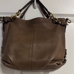 Coach Brown Leather Tote Handbag